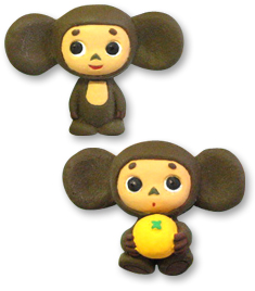 チェブラーシカのキューブストラップ