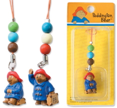 パディントンベアのウッドビーズストラップ